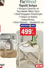 FİXWOOD TEPSİLİ SEHPA